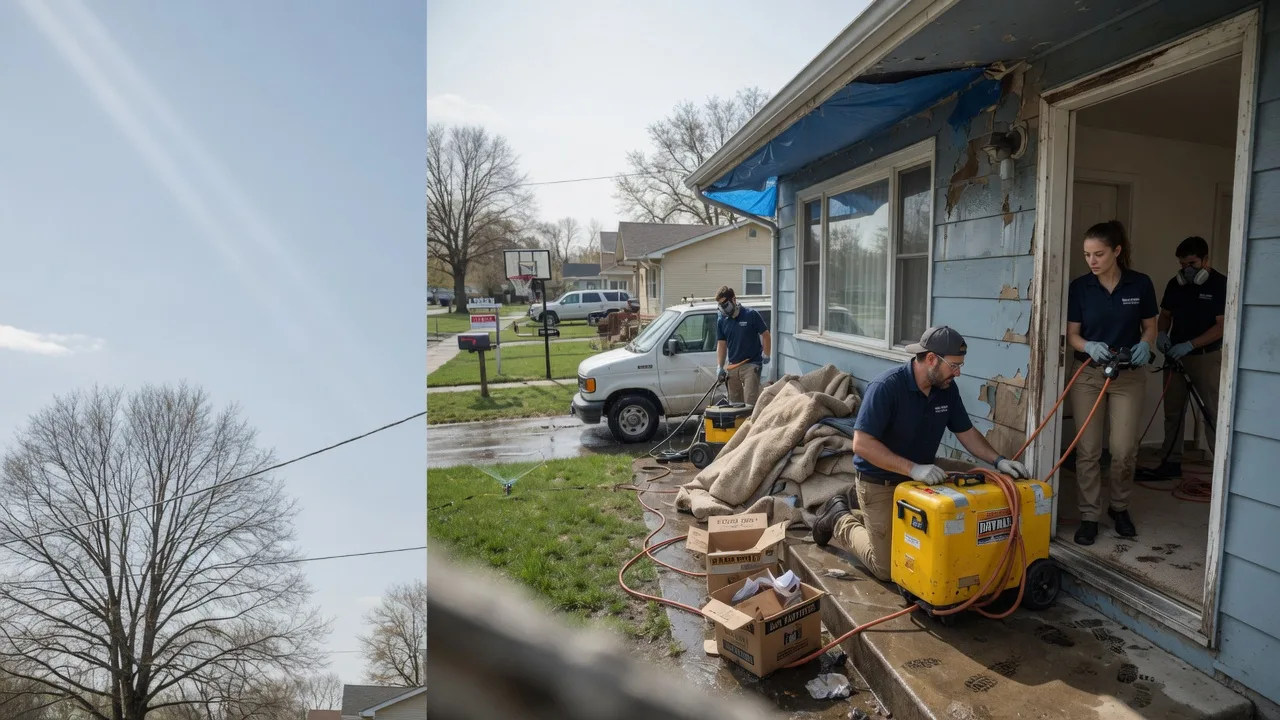 Basement Flood Cleanup in Victoria, IL near me